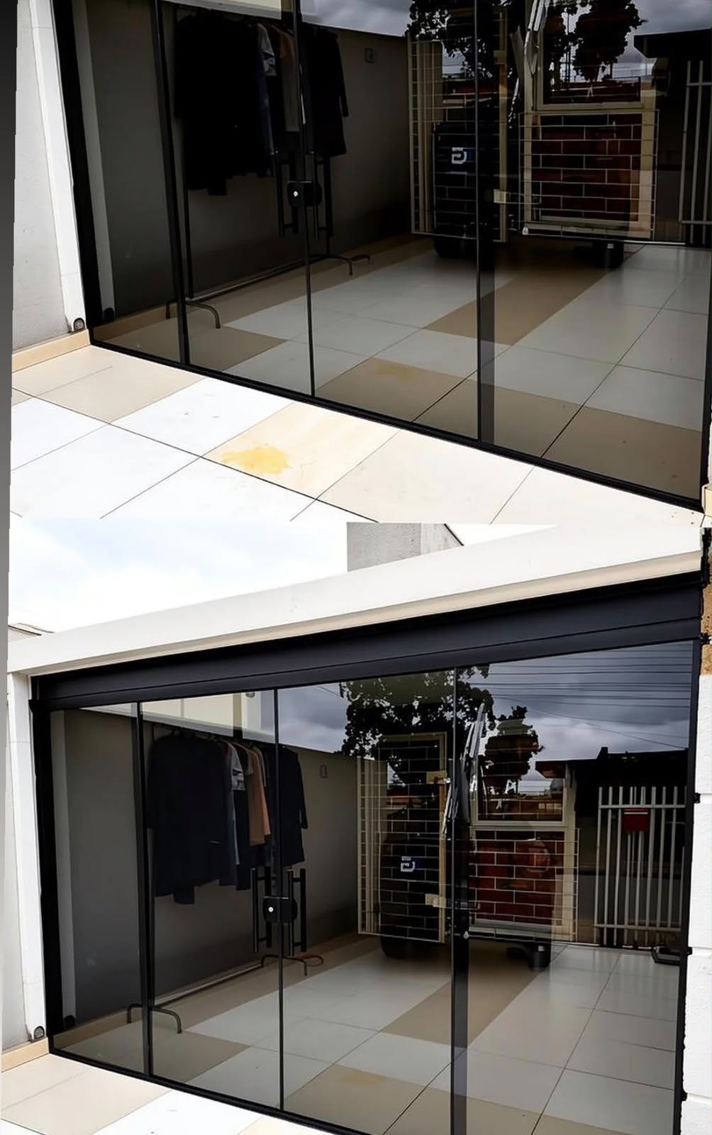 Projeto de portas de vidro da Top Glass